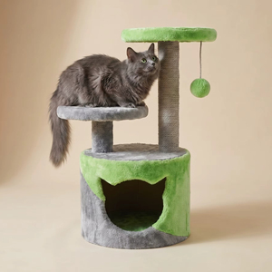 Amistar Azure Rainbow JoyTree – Colorful Sisal Scratcher & <b>Play</b> <b>Center</b> for Cats of All Sizes - Product Image 1