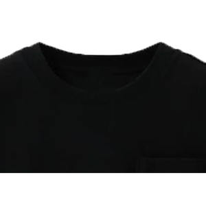 เสื้อยืดลำลองผู้ชายไซส์ใหญ่ สีดำ ปักโลโก้คุณภาพสูง ปรับแต่งได้ น้ำหนัก 220 กรัม ผ้าฝ้ายออร์แกนิค 100% - Product Image 2