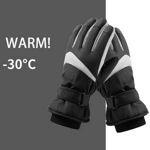 Guantes deportivos de invierno OEM de alta calidad 2024 impermeables a prueba de viento para esquiar ciclismo motocicleta pantalla táctil térmica a prueba de nieve cálido - Product Image 2
