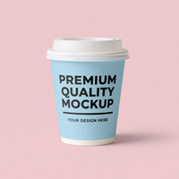 Vasos de Papel Kraft Blancos de Doble Pared para Bebidas Calientes, Personalizados con Logotipo, 8oz 12oz 16oz, para Llevar