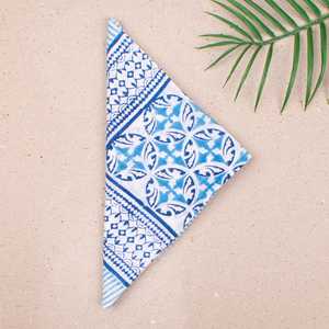 Bandana en coton biologique imprimé à la main, foulard bohème pour cheveux, cadeau durable - Product Image 4