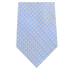 Cravatta da uomo Michael Kors azzurra taglia unica con design a cerchi a specchio in seta - Product Image 2