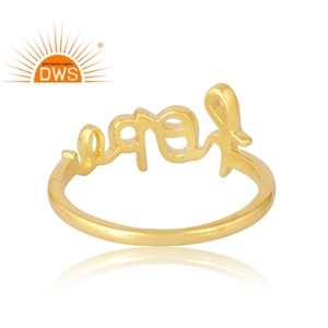 Anillo de Plata de Ley 925 chapado en oro de 18 quilates, joyería fina Demi para mujer, regalo para ella - Product Image 2