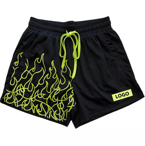 Imprimer à la demande graphique de baseball pour hommes personnalisé sublimé double maille recadrée designer short de basket-ball d'entraînement 5 pouces - Product Image 5