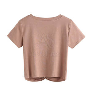 Top corto para mujer de alta calidad hecho con el mejor material camisas precio razonable bajo MOQ Top corto para mujer - Product Image 2