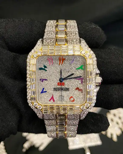 Reloj de Diamantes VVS de la Mejor Calidad, Reloj de Diamantes Cultivados en Laboratorio, Joyería de Moda - Product Image 4