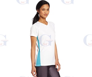 Camisetas protectoras para el sol y surfear para mujer, con panel de contraste, venta al por mayor, último diseño - Product Image 2