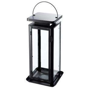 Lanterne en métal de luxe couleur noire bougeoir design fait main lanterne en métal fantaisie de haute qualité en gros - Product Image 1