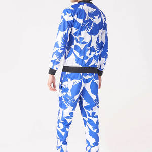 Chándales de sublimación con logotipo personalizado para hombres, ropa de invierno de talla adulta, conjuntos de patrón sólido de algodón 100% transpirable a la venta - Product Image 3