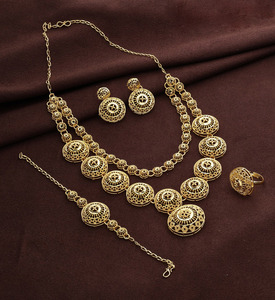 ชุดสร้อยคอชุบทองขึ้นรูปไมโครสำหรับผู้หญิงเครื่องประดับของขวัญของขวัญของชำร่วยทำจากทองเหลืองไข่มุก chapado En Oro laminado - Product Image 1