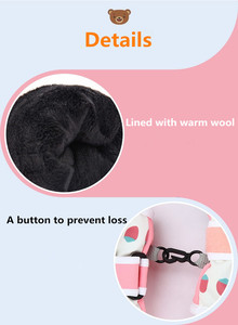 Guantes de esquí para niños de alta calidad Guantes de snowboard cálidos para invierno Impermeables y cortavientos hechos de poliéster duradero - Product Image 5