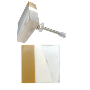 Meilleurs fournisseurs boutons carrés en résine faits à la main poignée de tiroir industriel tire cuisine chambre salon armoire commode - Product Image 2