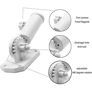 <b>Flag</b> <b>Pole</b> <b>for</b> Outside, 1 inch American <b>Flags</b> <b>Pole</b> Kit Holder Bracket <b>for</b> House 6 Foot Flagpole Stainless Steel with 2 No-Tangle - Product Image 1