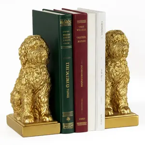 Statue d'animal en aluminium plaqué or tendance mondiale, décoration d'art moderne, figurine de luxe, design d'intérieur, sculpture polie - Product Image 4