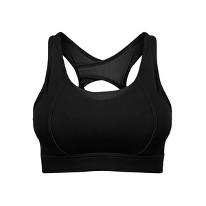 เสื้อชั้นในกีฬาสำหรับผู้หญิงแบบไร้ตะเข็บ รองรับแรงกระแทกสูง น้ำหนักเบา ระบายอากาศได้ดี แห้งเร็ว ผลิตจากผ้าสแปนเด็กซ์/ไนลอน ดีไซน์ปรับแต่งได้ - Product Image 1