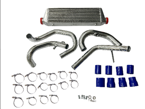 Intercooler JSY a 10 Elementi con Alette in Alluminio 6061 per Audi VW Golf 7 MK7 A3 S3 GTI R 1.8T 2.0T, Argento e Nero, Alta Efficienza - Product Image 6