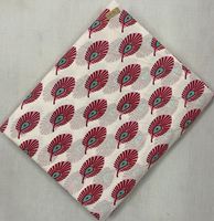 Tissu en coton imprimé à la main de Jaipur, prêt à être expédié, motifs floraux en gros, textiles indiens faits à la main, vêtements à marque privée