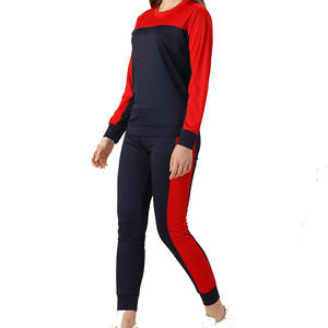 Prix raisonnable coupe régulière sweats à manches longues et ensembles de pantalons de survêtement coton polyester fait vêtements de sport ensemble de survêtement dames - Product Image 2