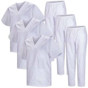 Tenues médicales de haute qualité, anti-rides, respirantes, à séchage rapide, en tricot, ensembles d'uniformes d'hôpital, accessoires pour infirmières, polyester, nylon - Product Image 6