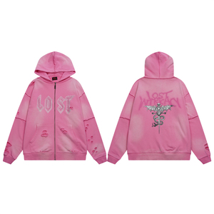 Sweat à capuche imprimé puff, vêtements streetwear sur mesure, tissu uni surdimensionné, style décontracté unisexe, couture durable, vêtements d'hiver confortables et doux - Product Image 1