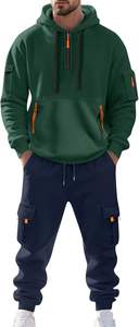 <b>Men's</b> Tracksuits Casual <b>Sweat</b> Track <b>Suits</b> Quarter Zip Pieces <b>Sweat</b> <b>suits</b> Long Sleeve Jogging - Product Image 4