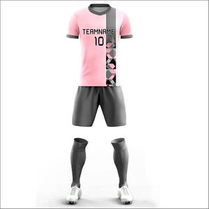 Conjunto de Uniforme de Fútbol de Verano, Estilo Moderno, 100% Poliéster, Transpirable y Ligero, con Mangas Cortas para Adultos, Alta Calidad, Venta al Por Mayor - Product Image 2