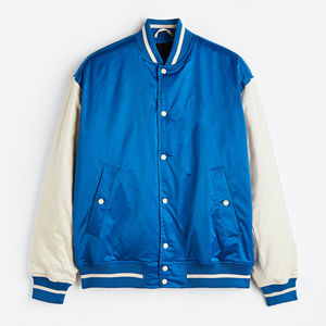 Últimas chaquetas de bombardero de béisbol bordadas de poliéster de alta calidad chaquetas de satén de la mejor calidad para hombres y mujeres precio barato al por mayor - Product Image 3