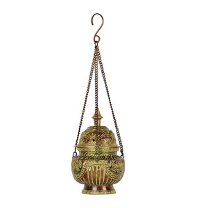 Quemador de Incienso de Latón de Diseño y Porta Incienso Premium Ecológico para Uso Religioso con Incienso Indio - Product Image 1