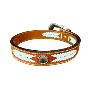 Cinturón de Cuero Personalizable de 40 mm de Ancho, Estilo Vintage Occidental con Conchos, Hecho a Mano, Ecológico, Unisex - Product Image 3