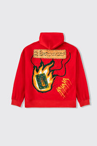 2024 <b>Christmas</b> New Style 100% Cotton Embroidery Hooded Sweatshirt Sublimated 500 Gsm Street Wear Heavyweight Winter Plain Dyed - Product Image 6