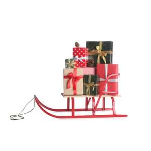 Adorno de trineo de Reno de Metal con acabado antiguo de lujo para un elegante hogar navideño y un estilo festivo - Product Image 4