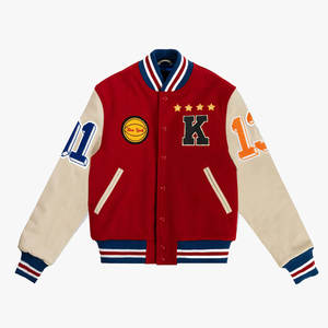 Chaqueta universitaria para hombre, ropa de calle elegante, chaquetas al por mayor de longitud regular con impresión de logotipo personalizado - Product Image 1