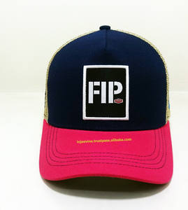 Gorras Trucker de 5 Paneles con Logotipo Personalizado Tejido al por Mayor, con Cierre Ajustable y Malla Transpirable en la Parte Trasera, ODM/OEM, Vietnam - Product Image 1