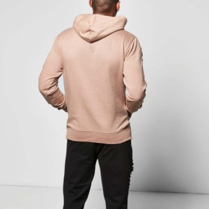 Manufacturer Custom Vintage Distressed Embroidery Patch 100% Cotton Fleece Waterproof Windproof Winter Men Pullover <b>Hoodies</b> - Product Image 5