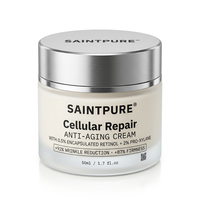 Crème Visage Anti-Âge Marque Blanche 50ml Encapsulée pour Pro-Xylane, Hydratant Raffermissant Anti-Rides et Réparateur Cellulaire OEM