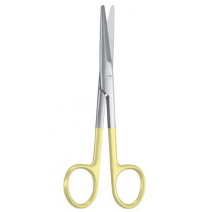 Best Quality Surgical Scissor Half Gold Mayo Blunt Tip <b>Sand</b> Finish Operation Room Surgery TC Scissor - Product Image 6