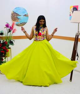 Lehenga choli navratri 8983แฟนซีสำหรับผู้หญิงอินเดีย/ปากีสถาน - Product Image 6