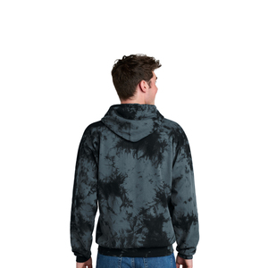 OEM ODM Mens Tie Dye Hoodie Cotton Fleece Pullover Hoodie with Kangaroo Pocket Sudadera con impresión personalizada a granel para hombres - Product Image 3
