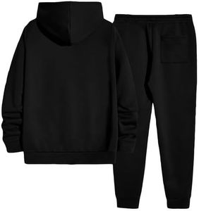 Conjuntos deportivos personalizados de alta calidad para hombre, chándal de 2 piezas, sudaderas con capucha de forro polar y pantalones deportivos, conjuntos para correr y hacer ejercicio. - Product Image 2