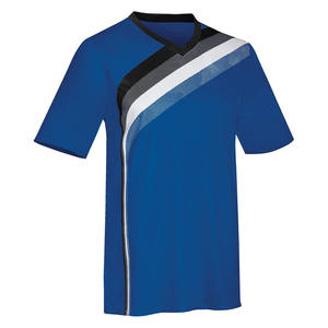 Maillots de football personnalisés de haute qualité 100% polyester respirant demi-manche col en V Version de joueur de football - Product Image 6