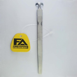 High Quality Single End Nail <b>Scraper</b> Stainless Steel Beauty Tool with <b>Plastic</b> Material - Product Image 4