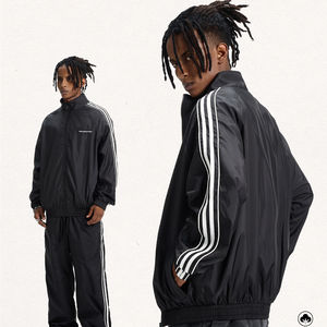 Conjunto Deportivo de Nylon Extra Grande Personalizado OEM, Ropa Deportiva Informal para Hombre, Chaqueta Reflectante 3M, Conjunto de Jogger, Cortavientos para Invierno - Product Image 4