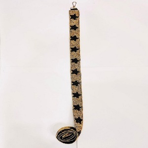 Customised Latest Design <b>Beaded</b> Purse Strap Bag Strap Handmade with Star Embroidery Exclusive Star Pattern - Product Image 5