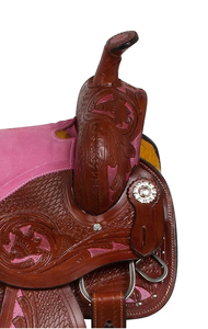 Handmade 100% Premium Quality Western Saddle in English Style Durable Leather for Horse Riding Equestrian <b>Sports</b> <b>Entertainment</b> - Product Image 3