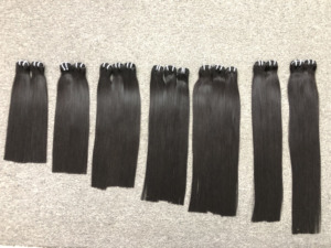 Extensiones de Cabello Remy de Doble Trama para Mujer, Cabello Vietnamita, Trama a Máquina, Negro Natural, Estilos Lisos, Cabello para Trenzas - Product Image 6