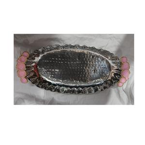 Plateau de service alimentaire en acier inoxydable au design élégant classique avec poli miroir pour ustensiles de cuisine plateau de service écologique pour hôtel - Product Image 6