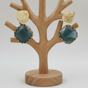 ต่างหูทองโบราณอันหรูหราเครื่องประดับชาติพันธุ์ทำด้วยมือแบบดั้งเดิมของอินเดียเหมาะสำหรับงานแต่งงานเทศกาลและงานปาร์ตี้ - Product Image 2