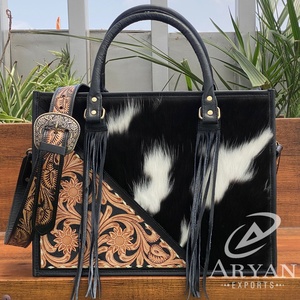 กระเป๋าโท้ทหนังวัวมีเครื่องมือสำหรับผู้หญิงกระเป๋าถือแบรนด์หรูที่มีชื่อเสียงสำหรับผู้หญิงกระเป๋าสะพายพาดลำตัวมีดีไซน์ใหม่ - Product Image 1