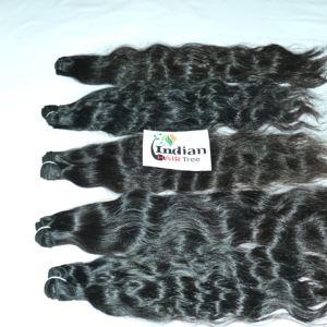 Extensions de cheveux humains 100% naturels du sud de l'Inde, ondulés, Remy, non traités, sans traitement chimique, fabriqués par des fabricants spécialisés. - Product Image 2