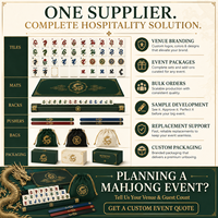 Ensembles de Mahjong Américains Personnalisés pour Hôtels, Vignobles, Restaurants, Événements – Tuiles, Tapis, Supports en Gros, OEM, Vente en Gros